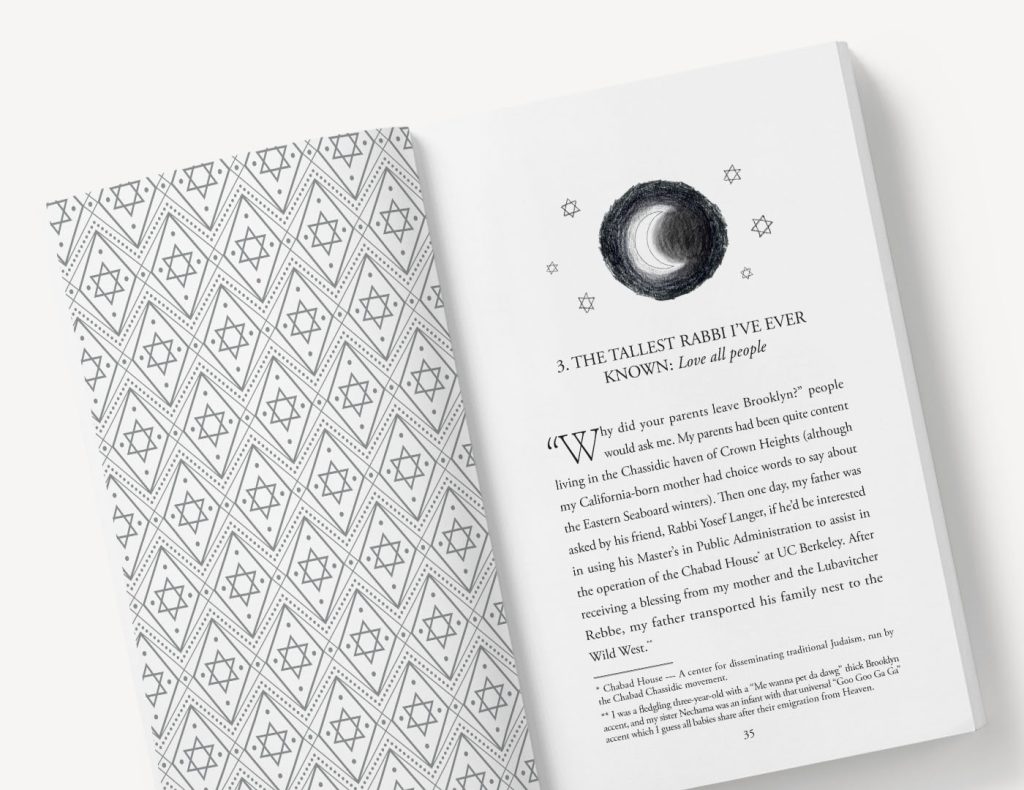 Book interior with chapter illustration spread